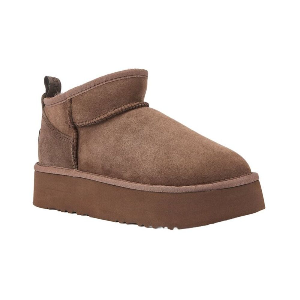 Australia Luxe Collective Cosy Ultra Short Platform Sheepskin Boot, Brown